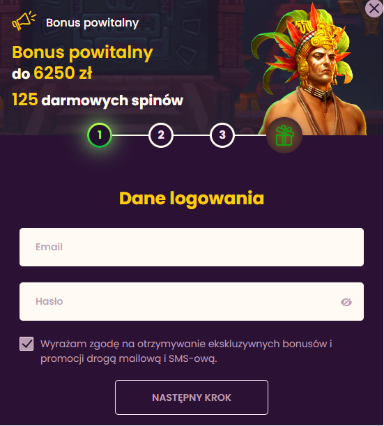 Bizzo Casino rejestracja
